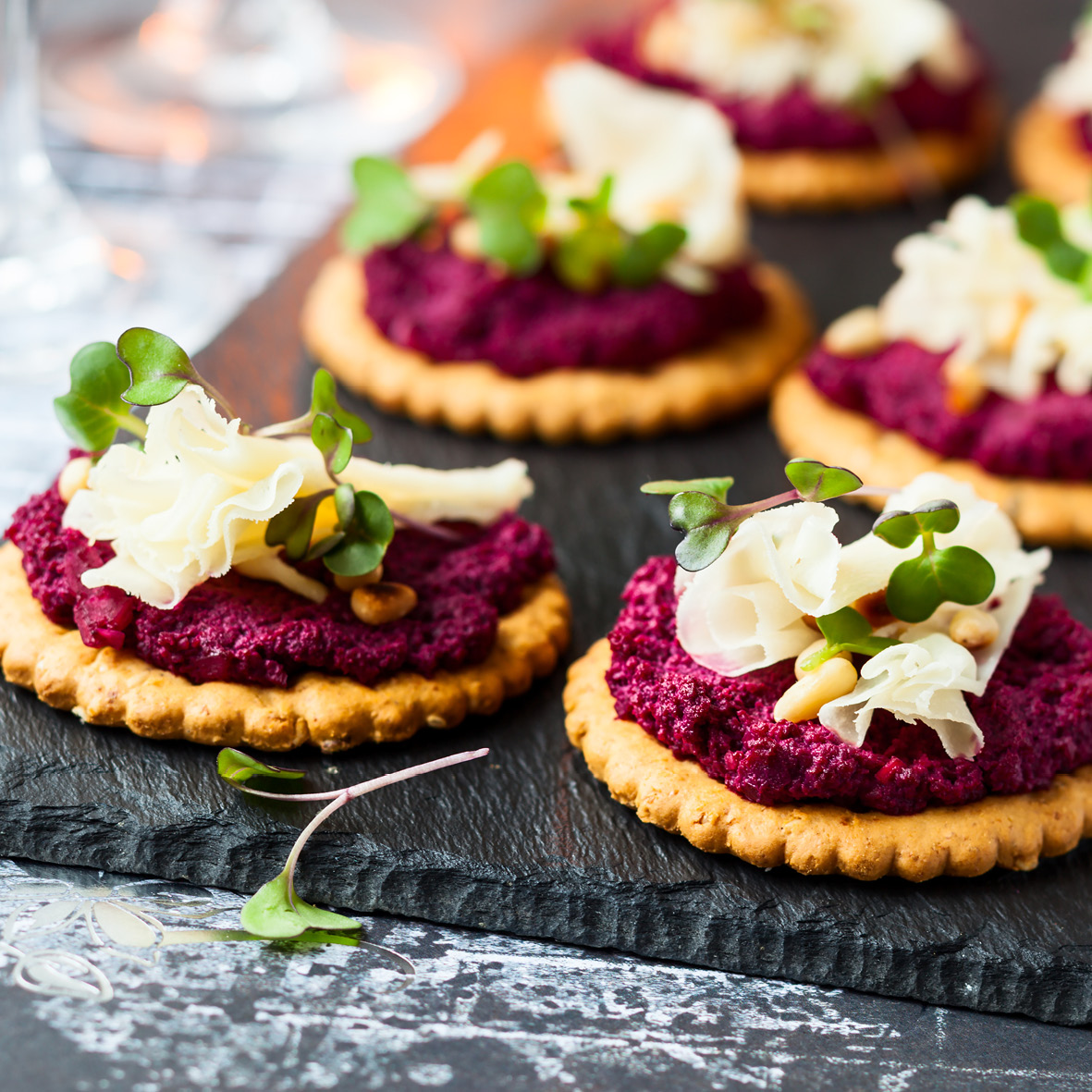 crackers with beet pesto and shaved parmesan.jpg