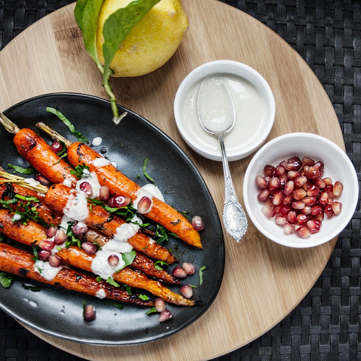 Honey-roasted carrots with tahini drizzle.jpg