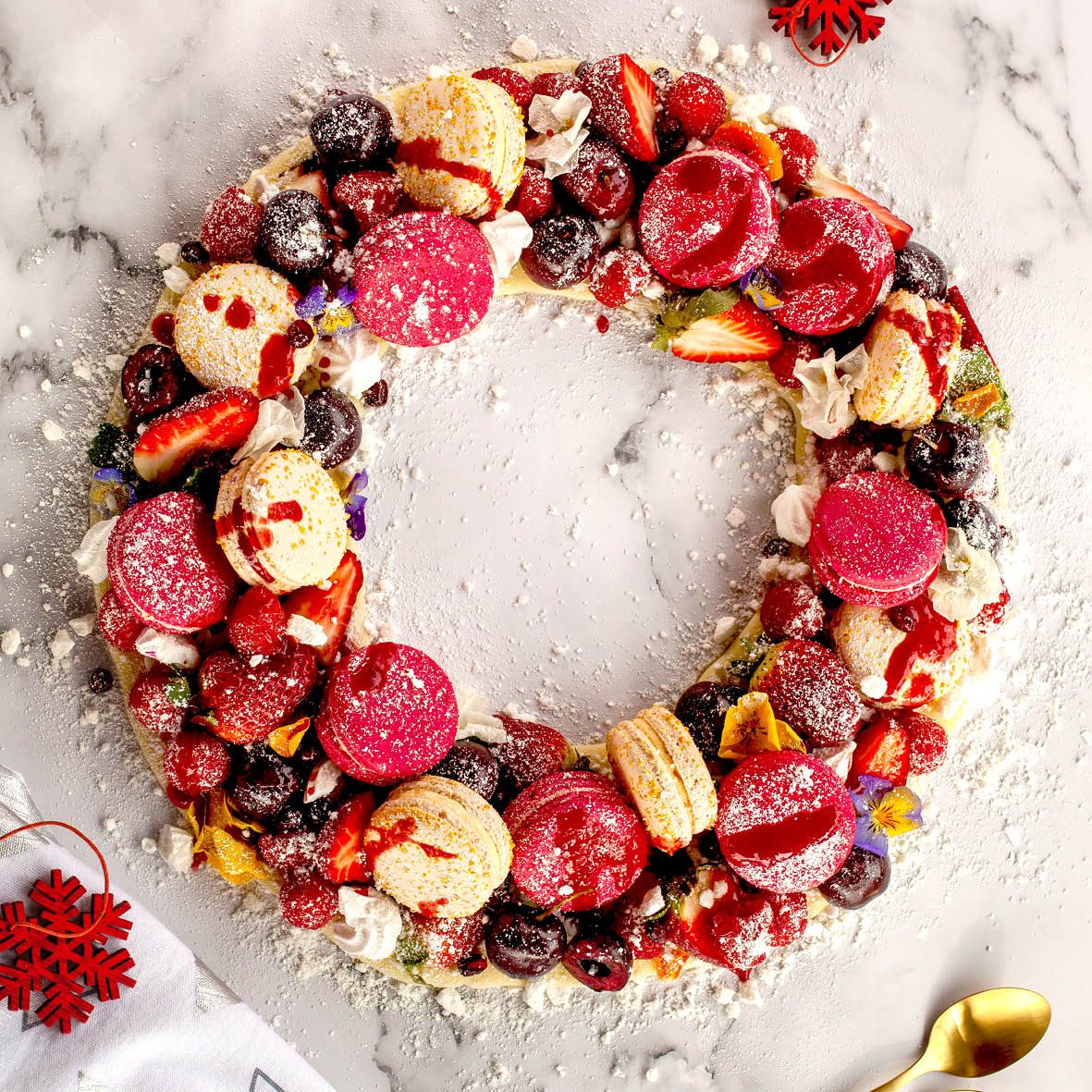 Macaron and Meringue Christmas Wreath.jpg