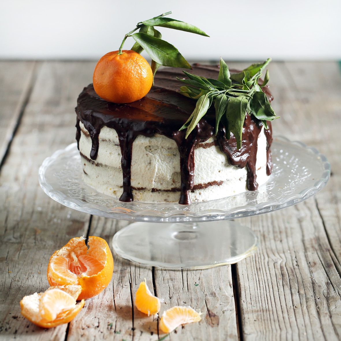 Mandarin and Almond Chocolate Cake