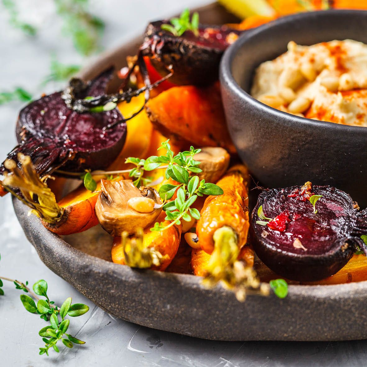 Roasted vegetables with hummus.jpg