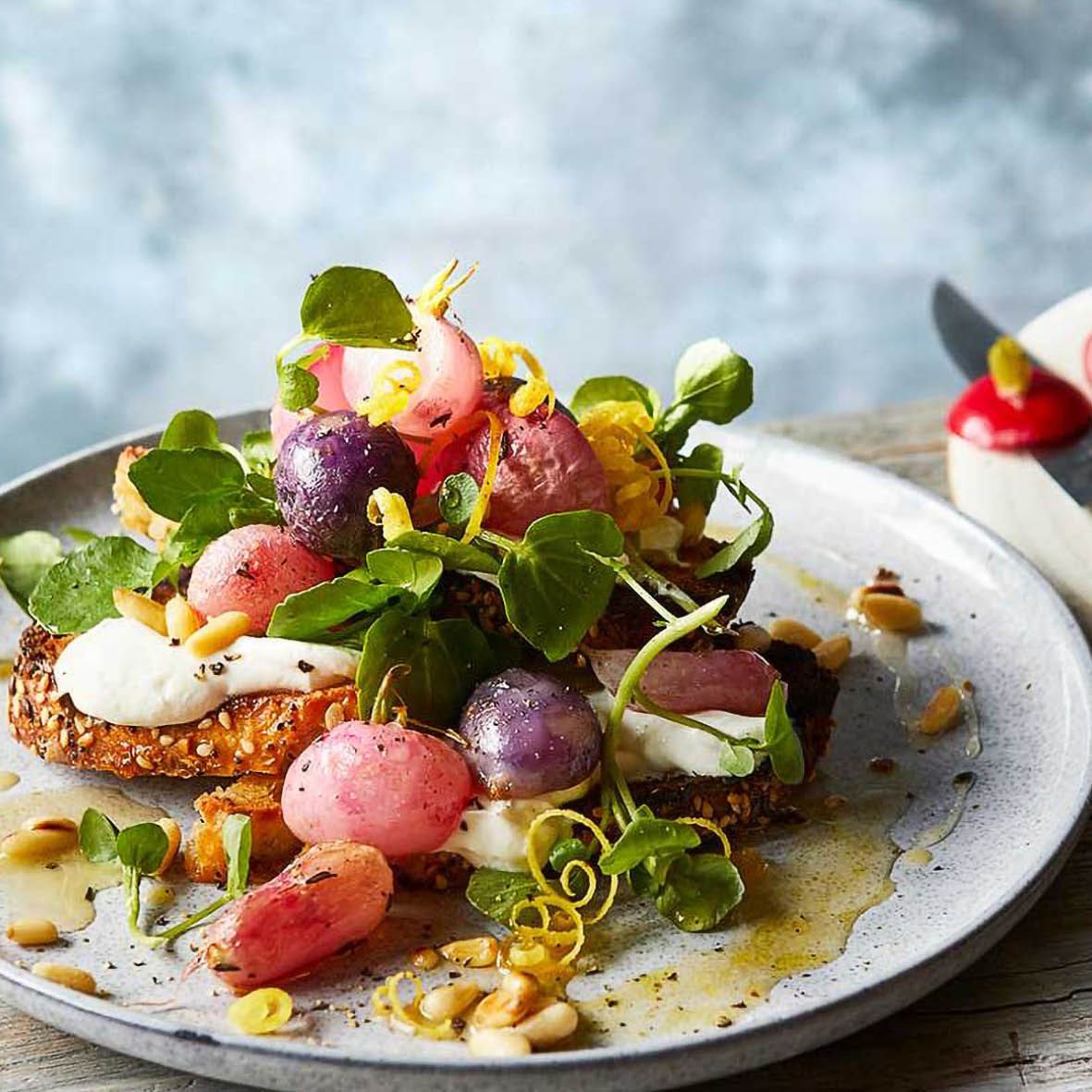 Bruschetta with Goats Cheese and Roasted Radish.jpg