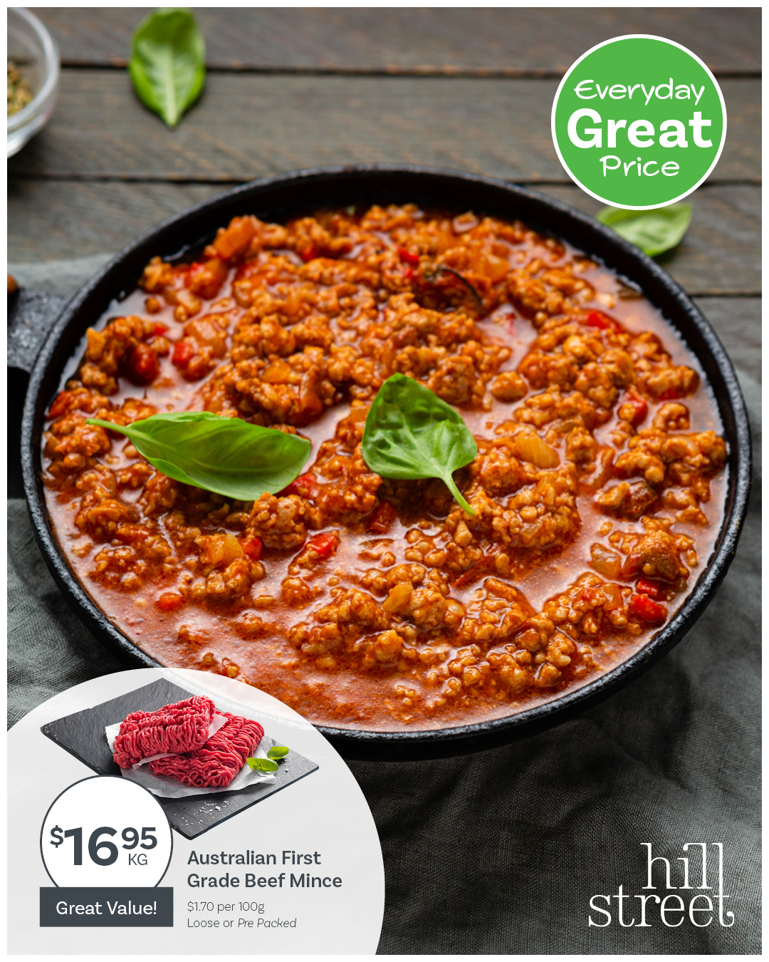 With First Grade Beef Mince locked down to $16.95 per kg for the month of July in our Everyday Great Price specials