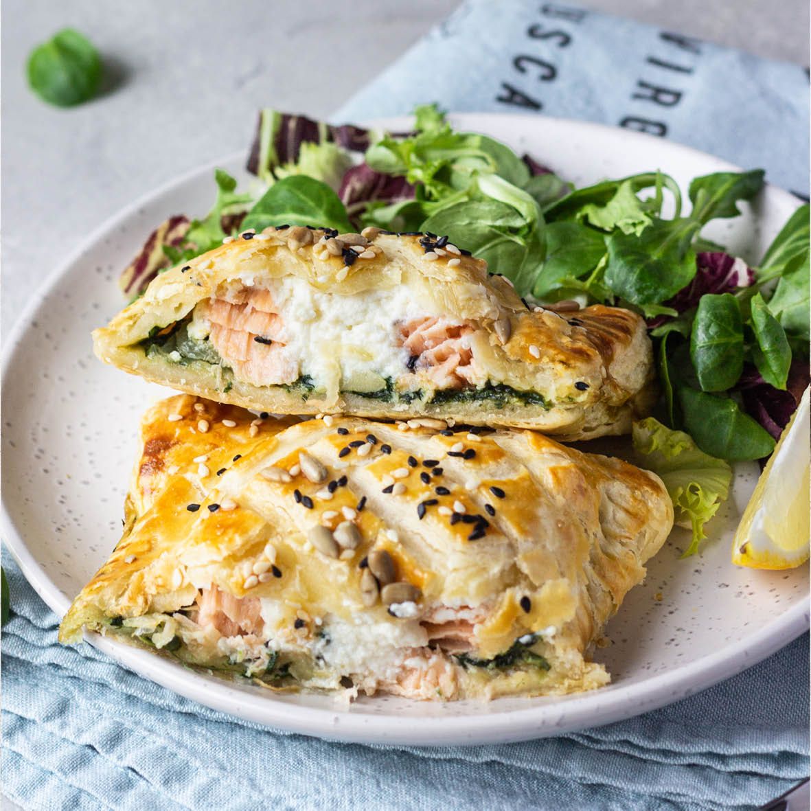 Salmon En Papillote with Mediterranean Vegetables