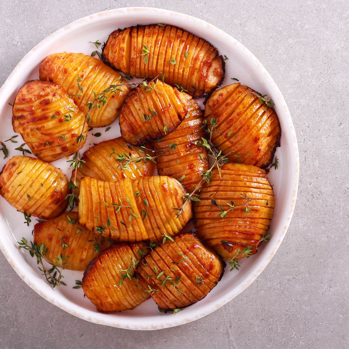 Buffalo Hasselback Potatoes