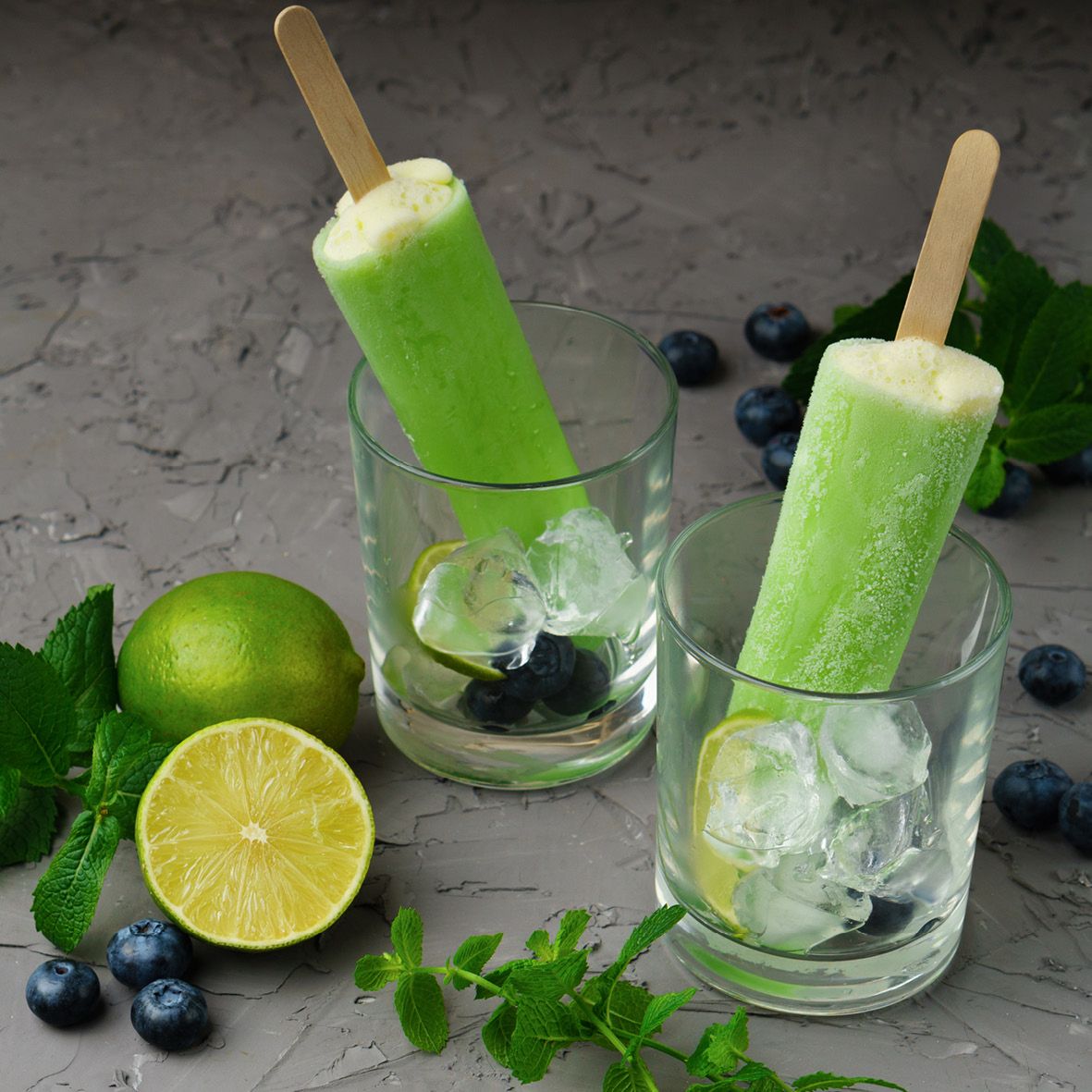 Kiwi, mint and lime ice-cream pops.jpg