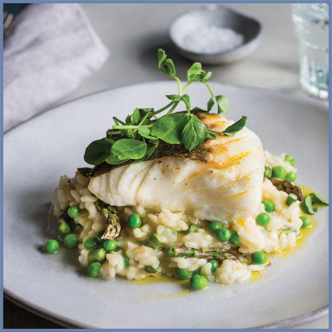  Herbed Risotto with Blue Eye Trevalla