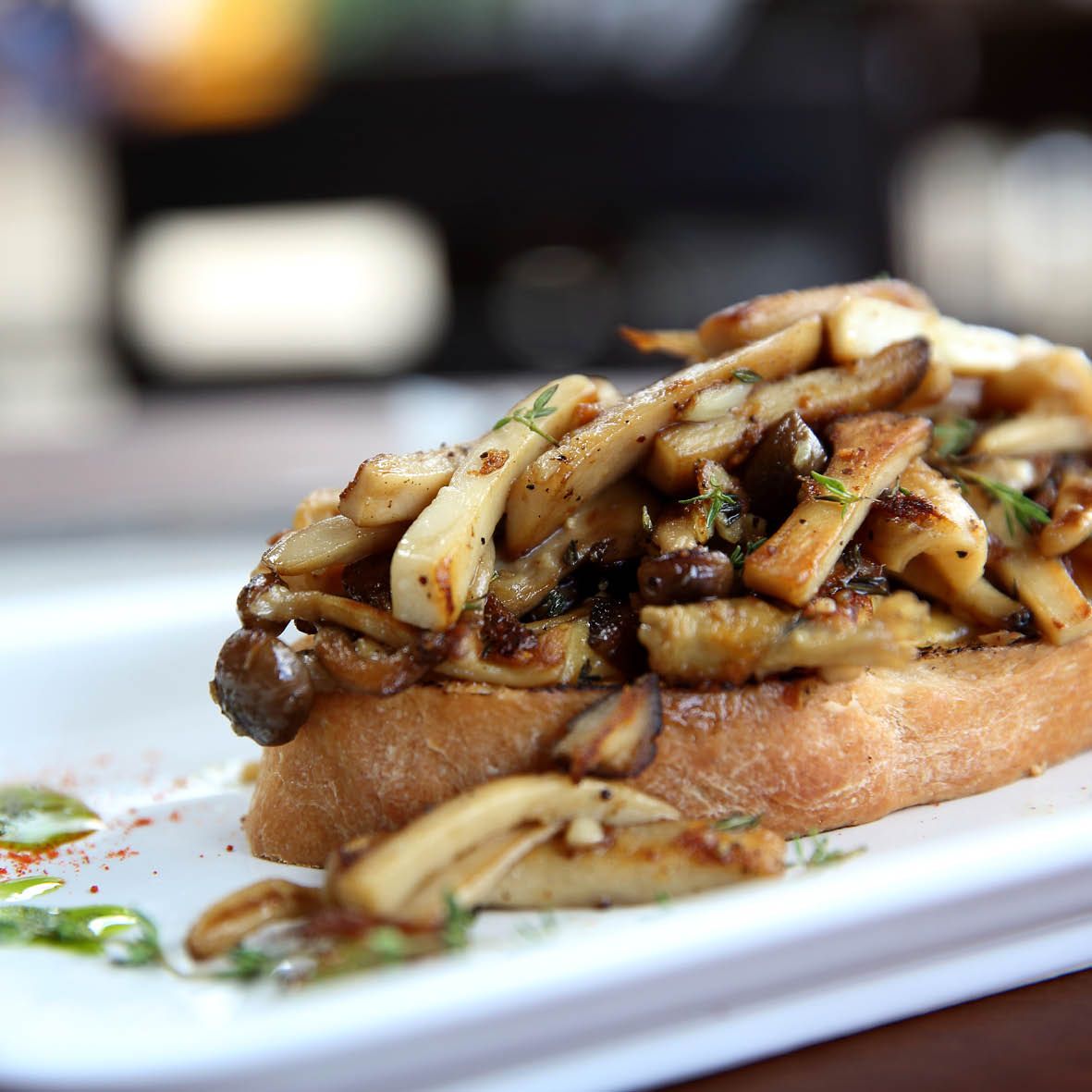 Mushrooms on sourdough with tarragon oil.jpg