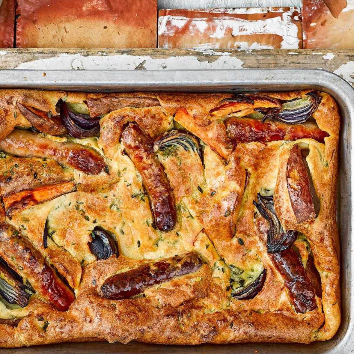 Sausage And Vegetable Toad In The Hole