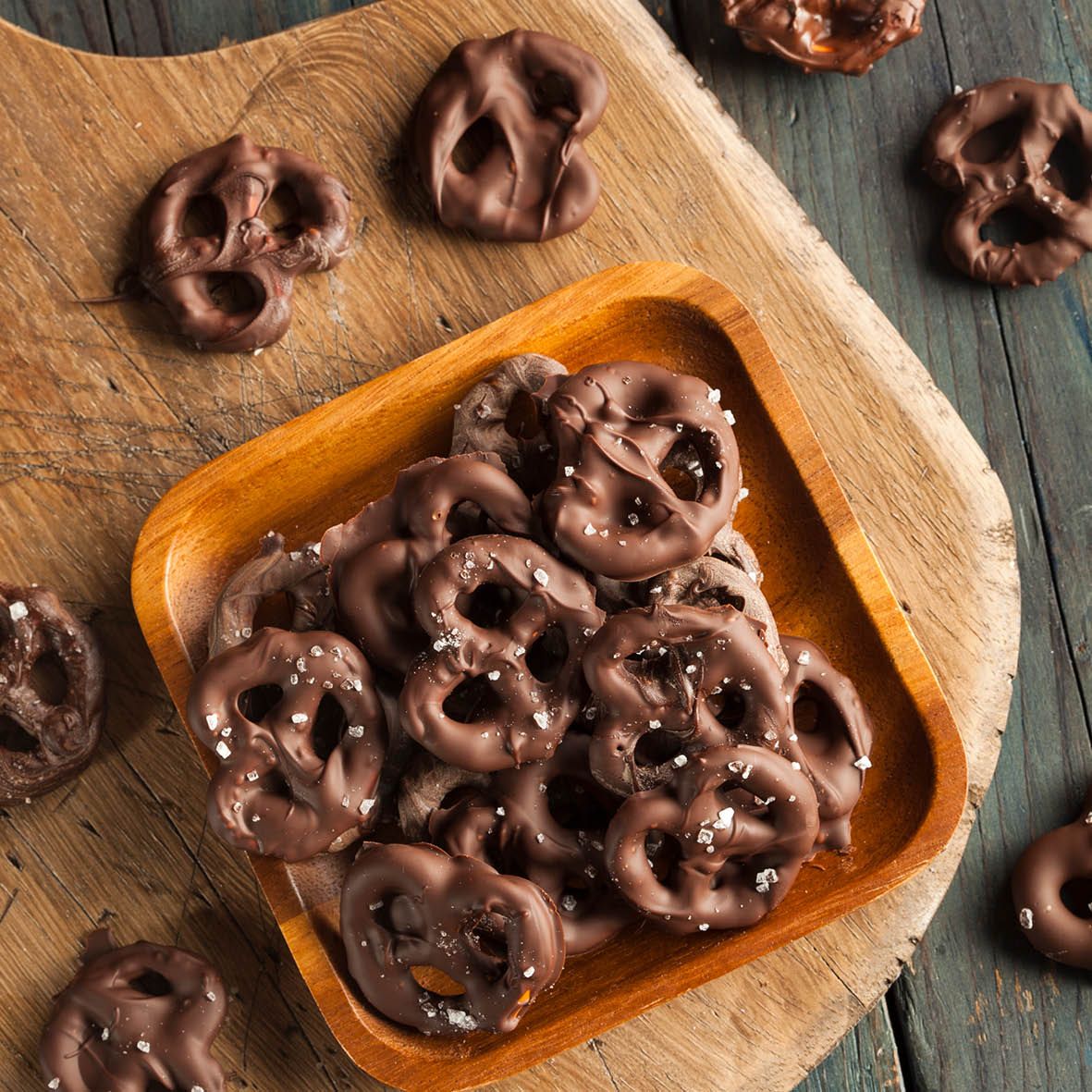 Chocolate Coated Pretzels