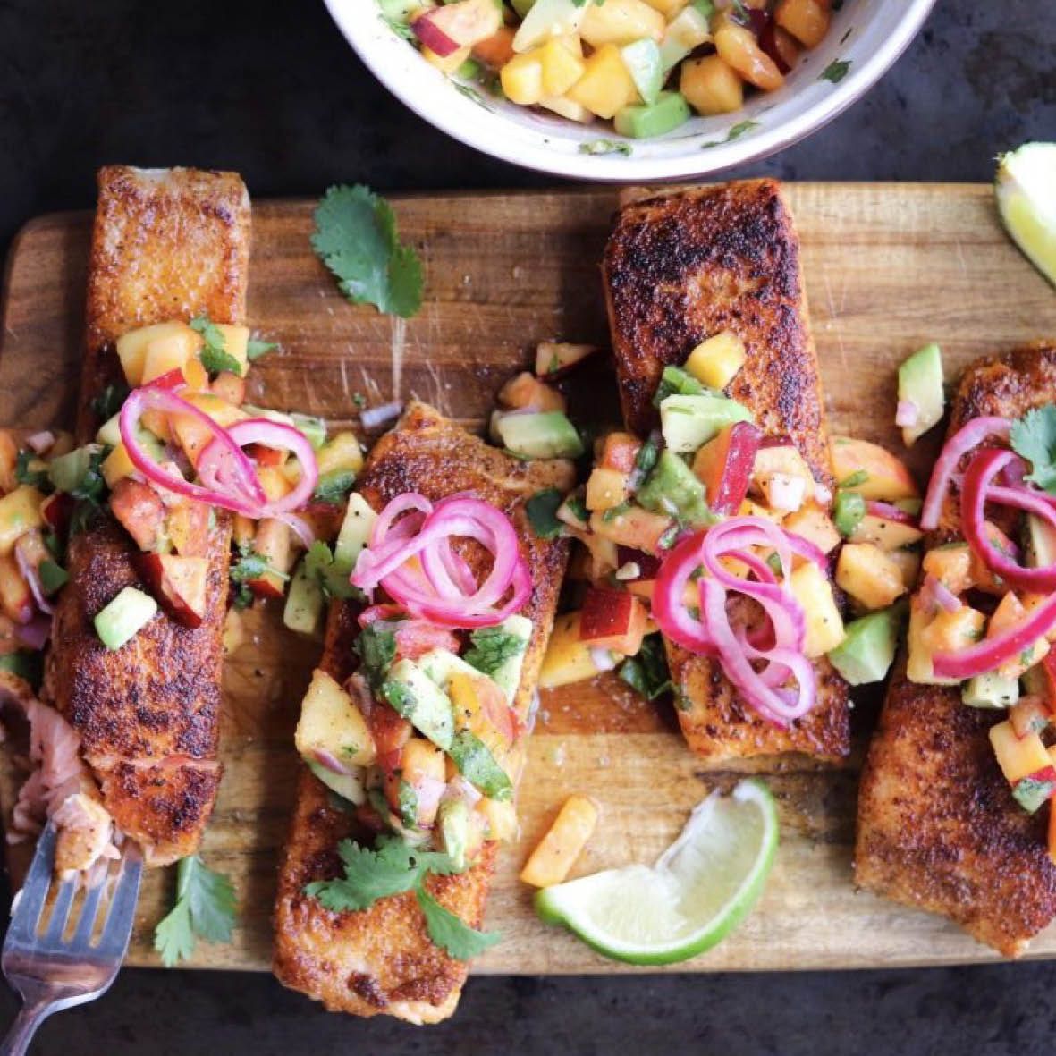 Spice Rubbed Salmon with Peach Salsa.jpg