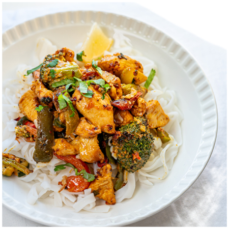 Chicken Stir-fry Mango Curry 