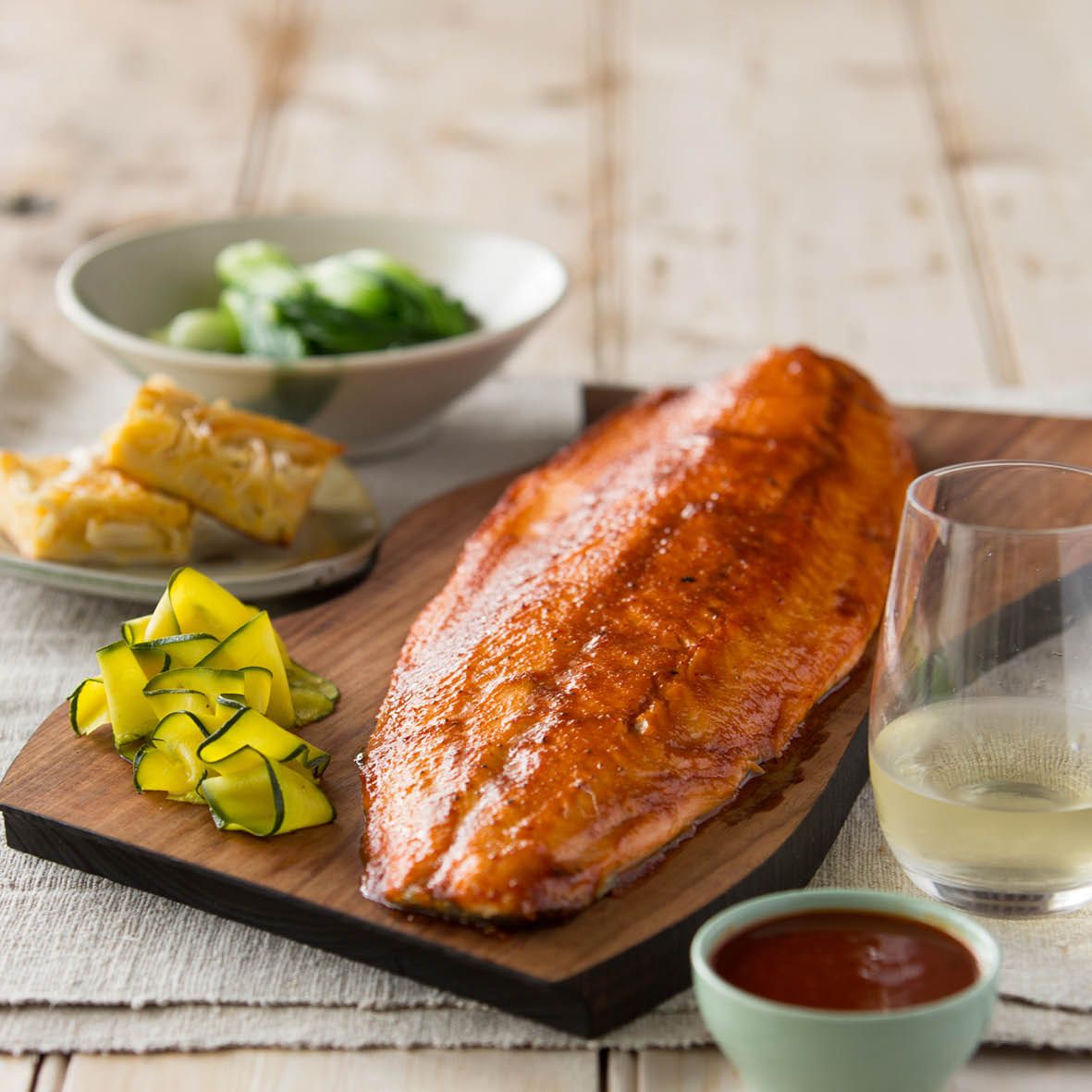 Salmon En Papillote with Mediterranean Vegetables