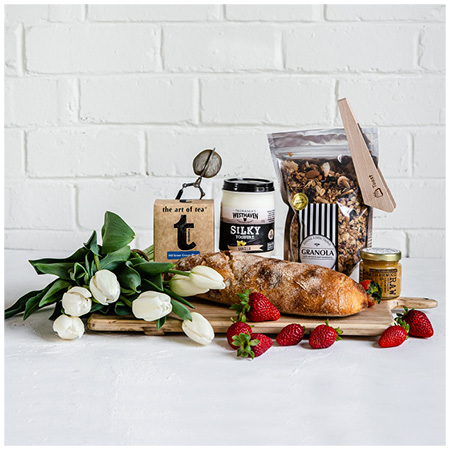 Breakfast and Flowers Hamper 