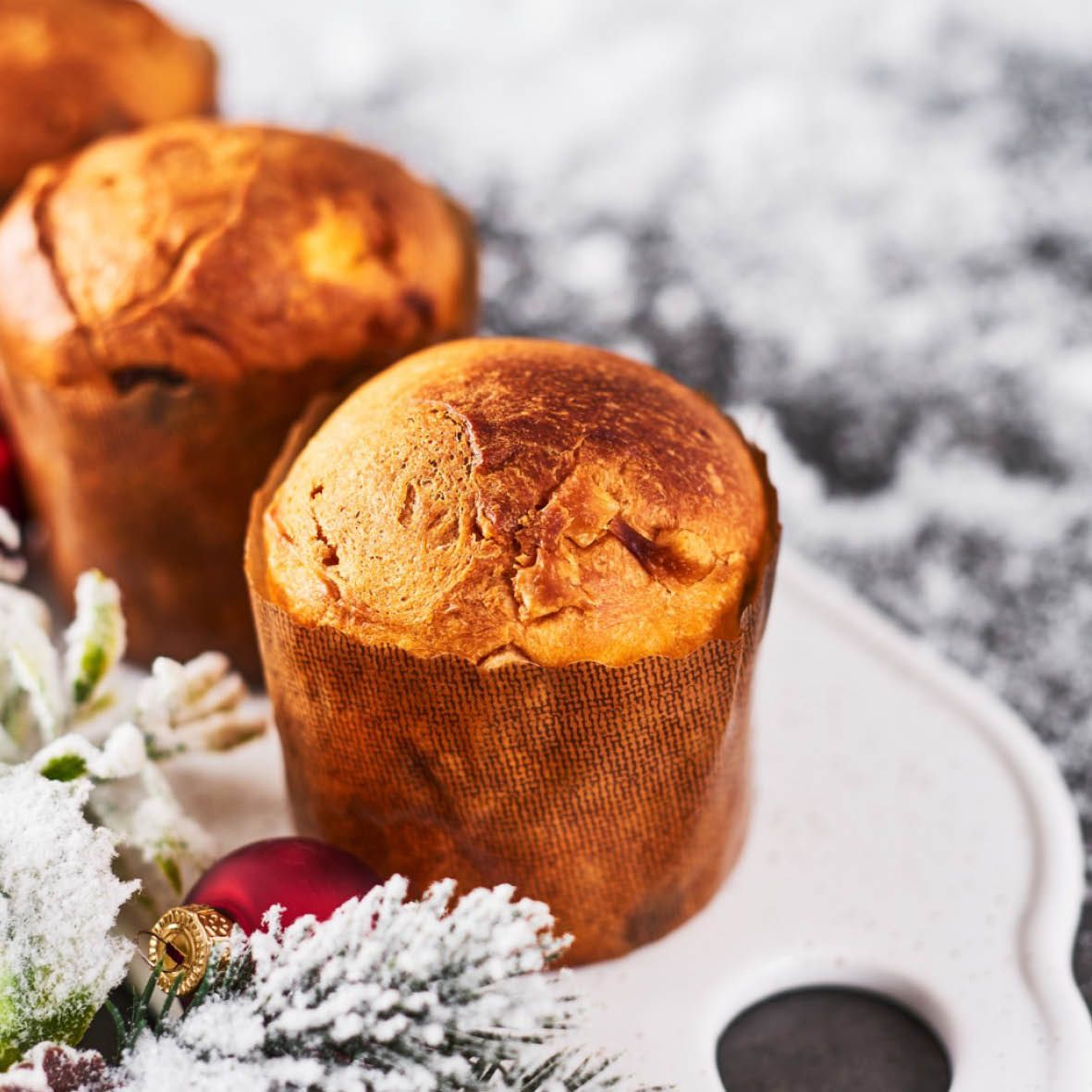 Mini Cranberry, Pistachio and Chocolate Panettone