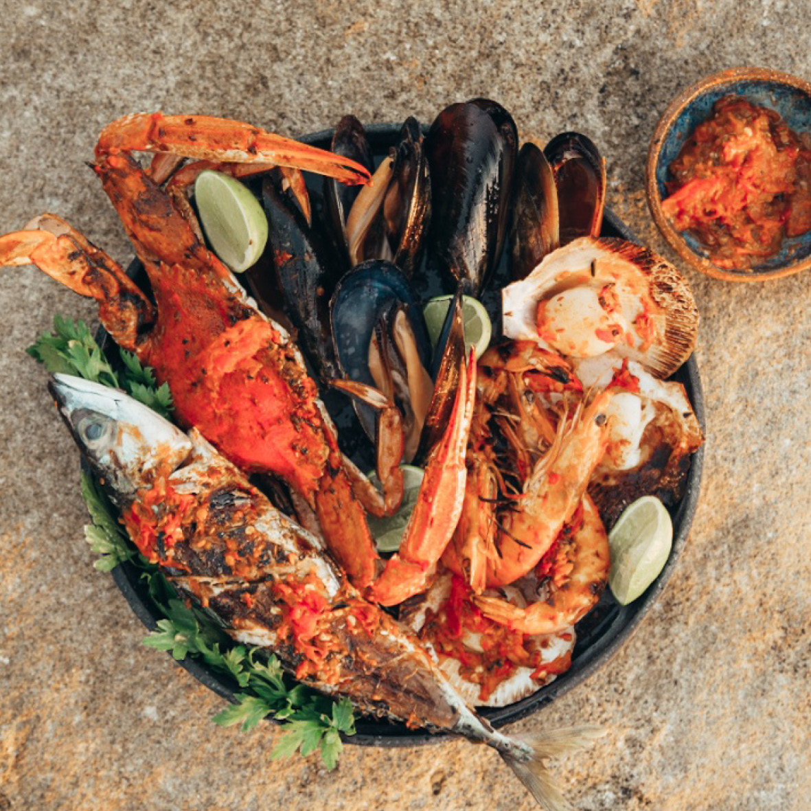 Salmon En Papillote with Mediterranean Vegetables