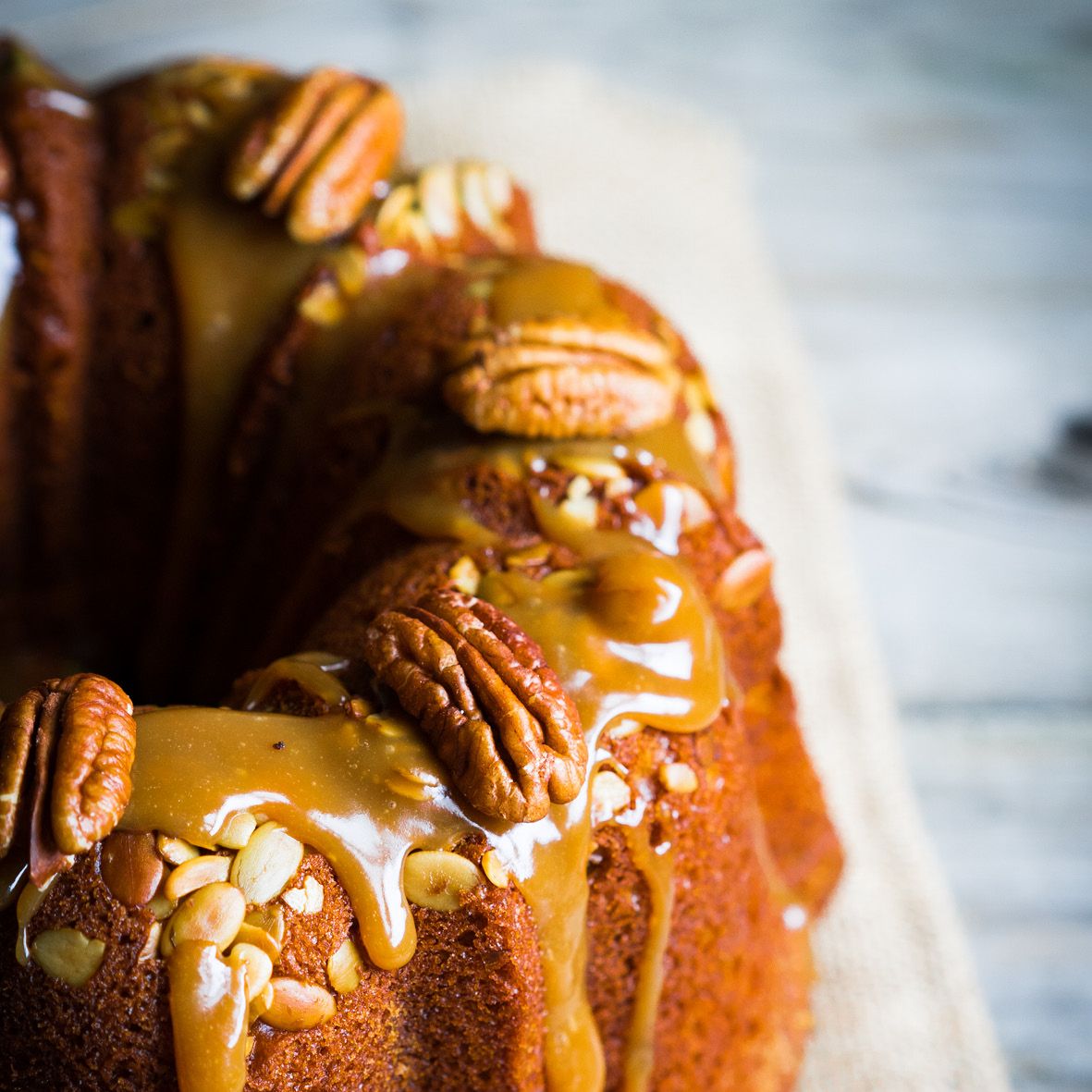 Warm ginger cake with caramel sauce.jpg