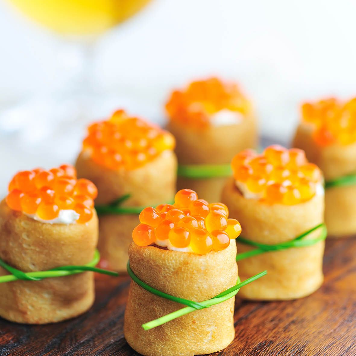 Huon Reserve Hand Milked Trout Caviar in Blini Baskets