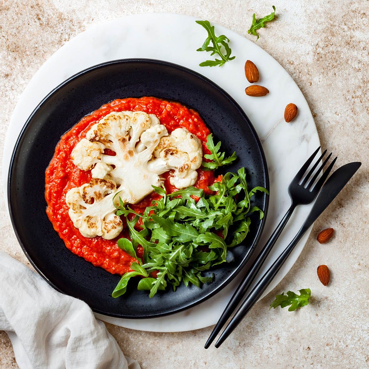 Cauliflower steaks with Red Romesco Sauce.jpg