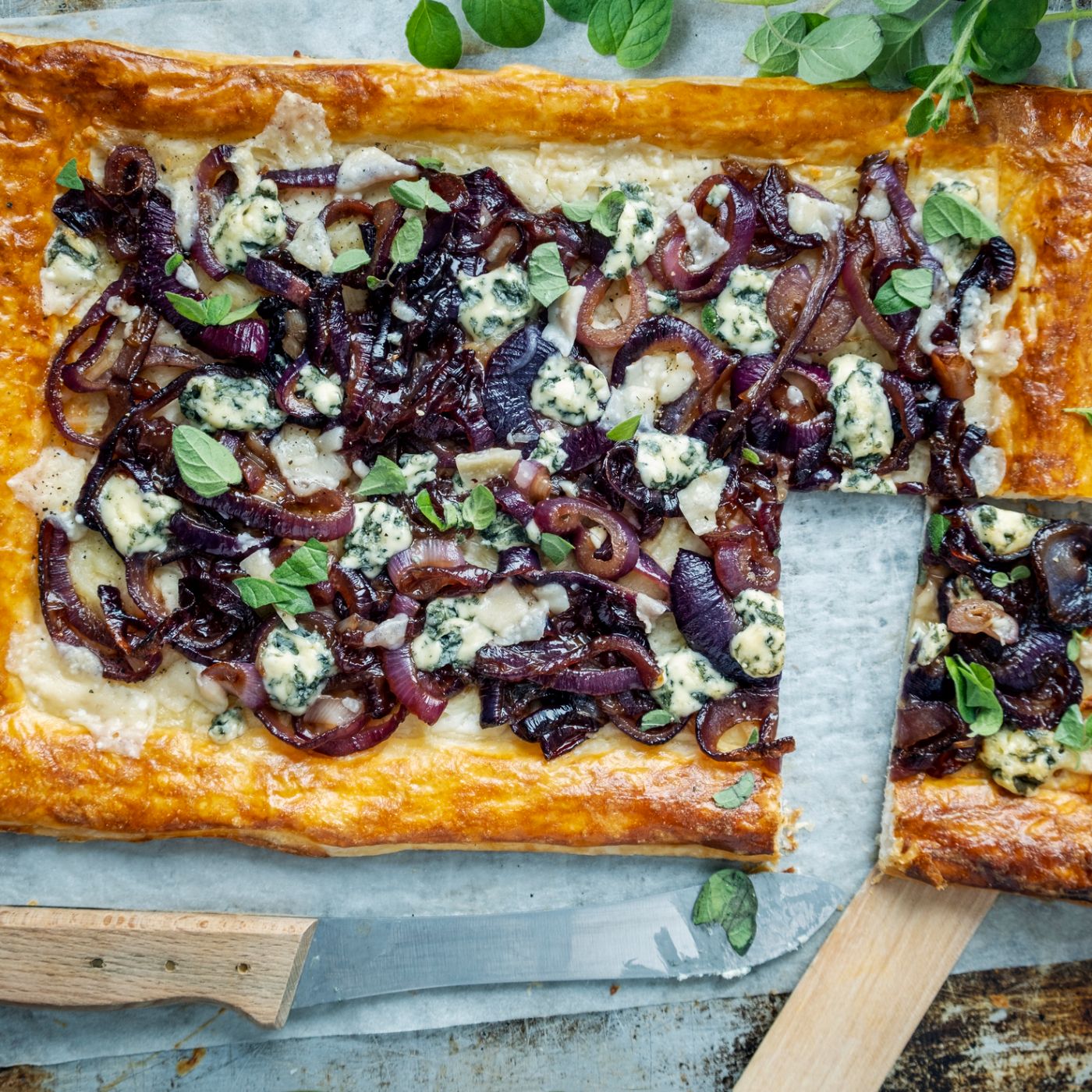 Ratatouille tart with flaky cheddar & thyme pastry recipe