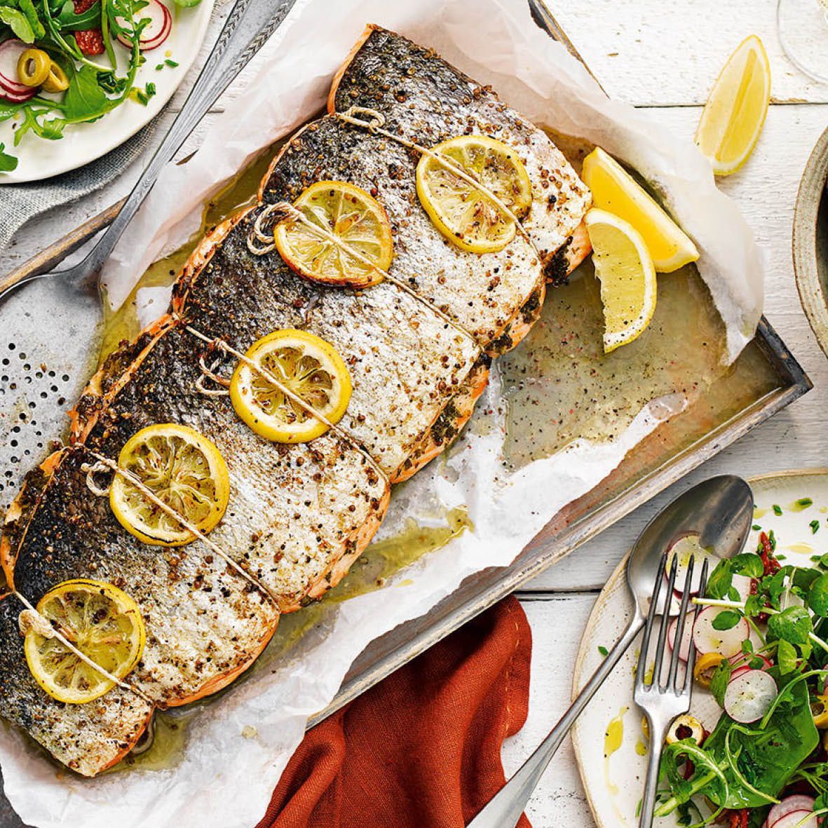 Salmon en Papillote with Lemony Gremolata