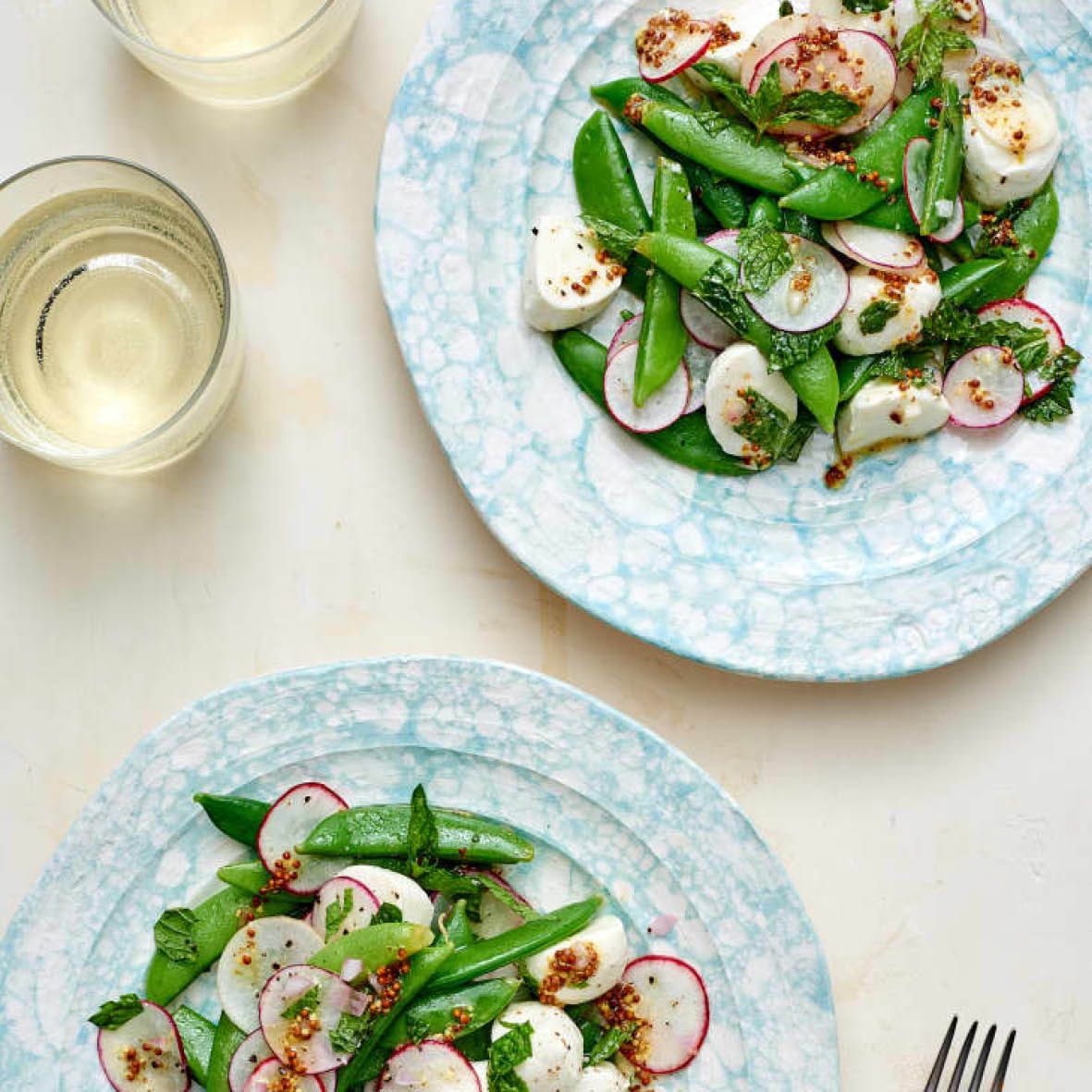 Sugar Snap Pea Salad With Radishes, Mint and Ricotta Salata Recipe