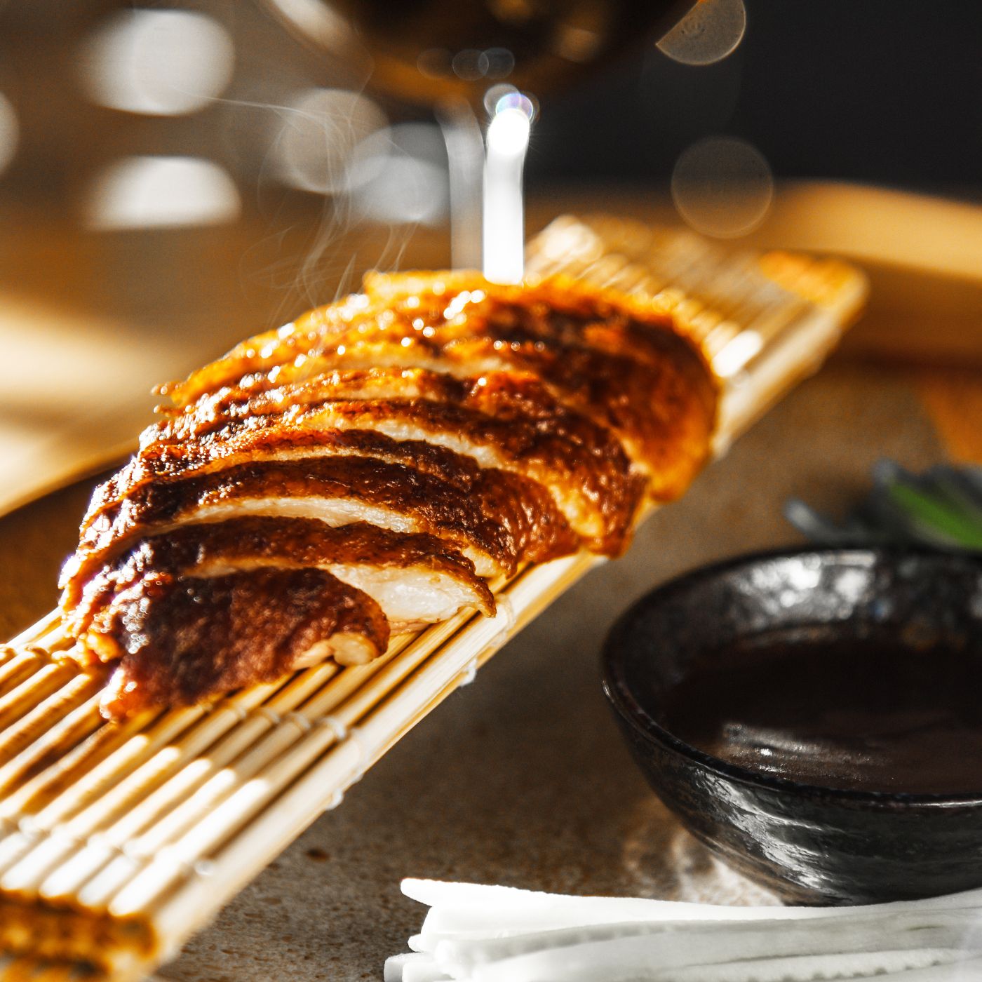 Smoked Duck with a Brown-Sugar-and-Soy Glaze