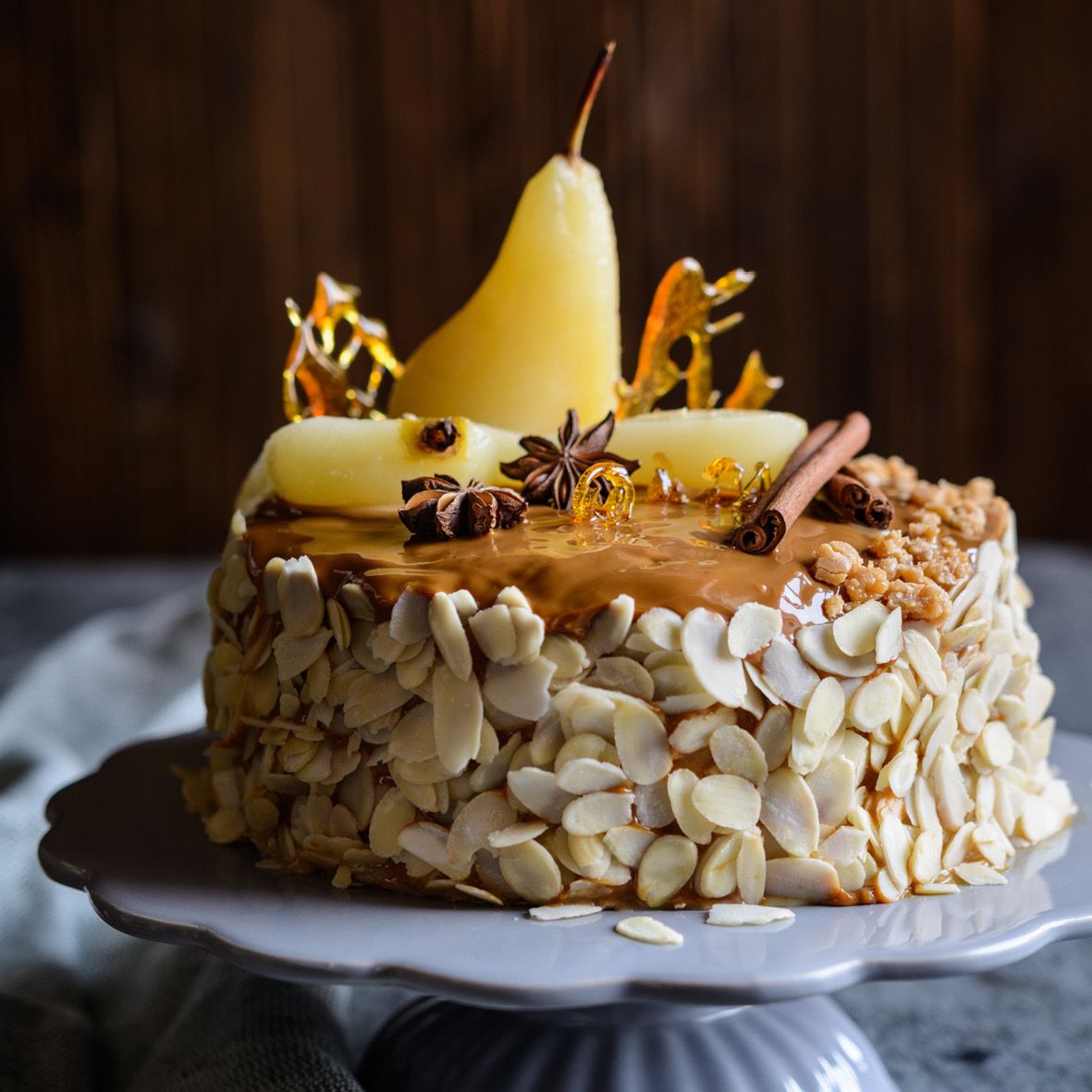 Honey Cake with Chocolate Honey Frosting - Homespun Seasonal Living