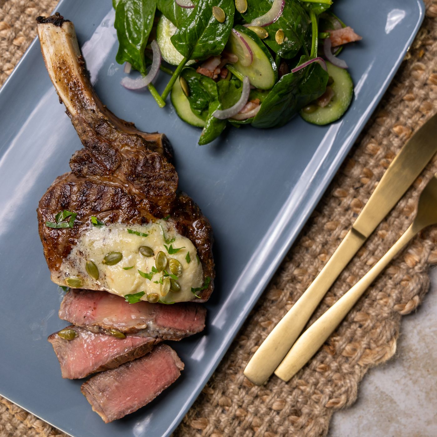 Website Tile - Rib eye with Gorgonzola Butter and Green Salad.jpg