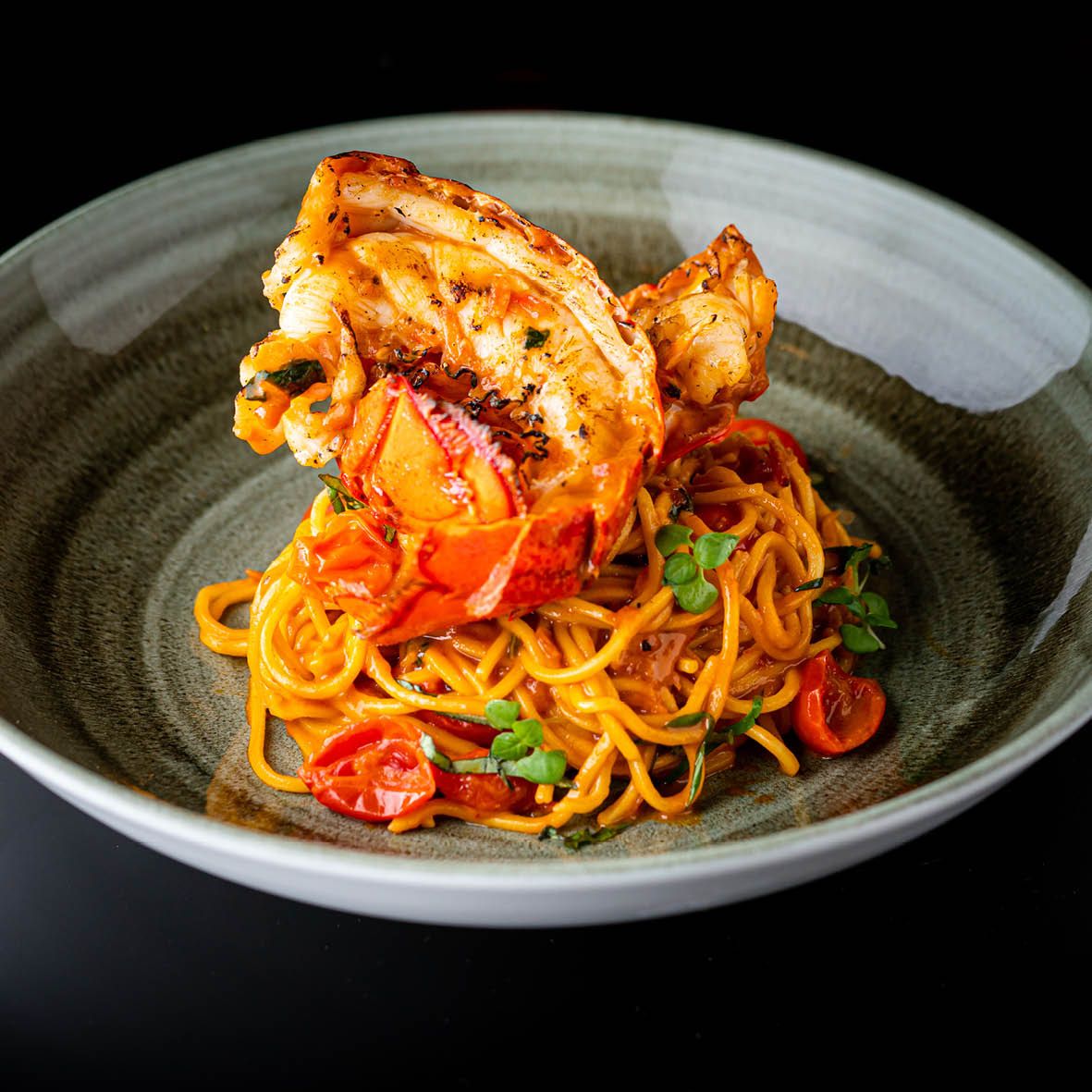 Crayfish Linguine with Tomato, Garlic and Chilli