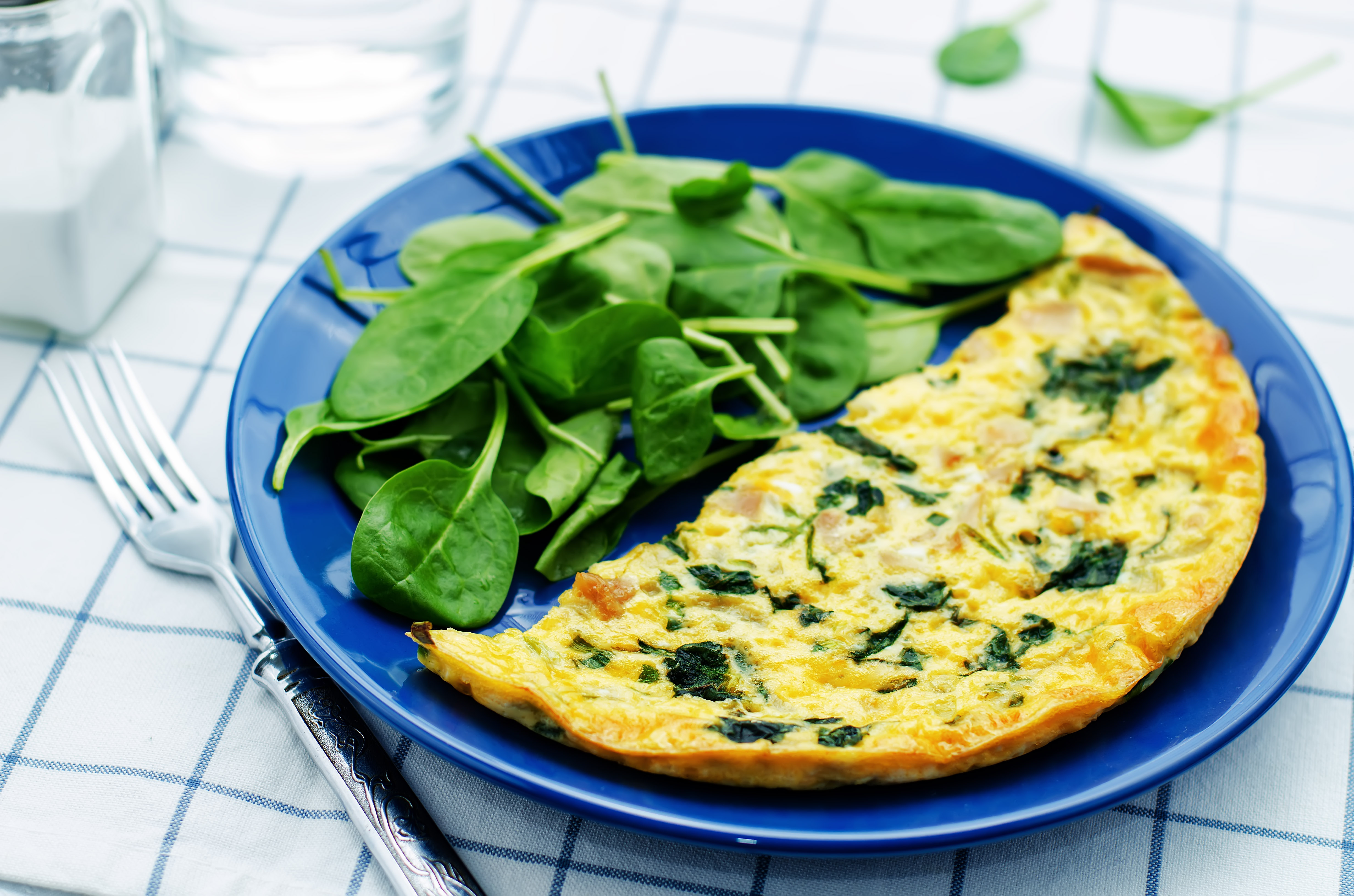 Frittata with spring greens and potatoes