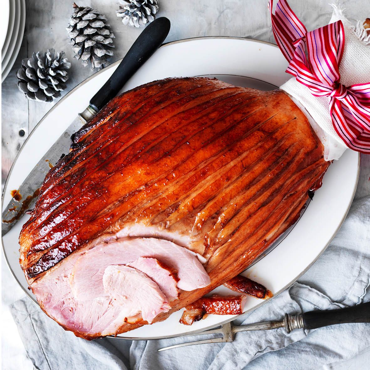 Redcurrant, spice and balsamic glazed ham.jpg